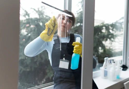 Nettoyage de vitres intérieures et extérieures à Domeyrat